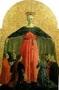 Piero della Francesca madonna della misericordia, central panel of the polyptych of the misericordia oil painting artist